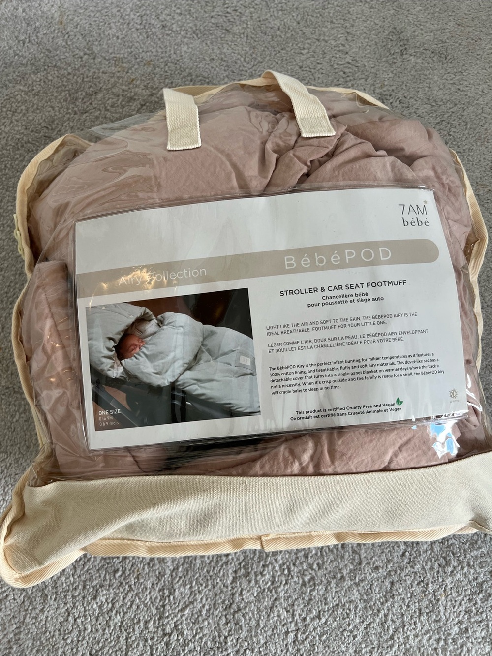 Bébépod Stroller & Car Seat Footmuff in Dusty Rose